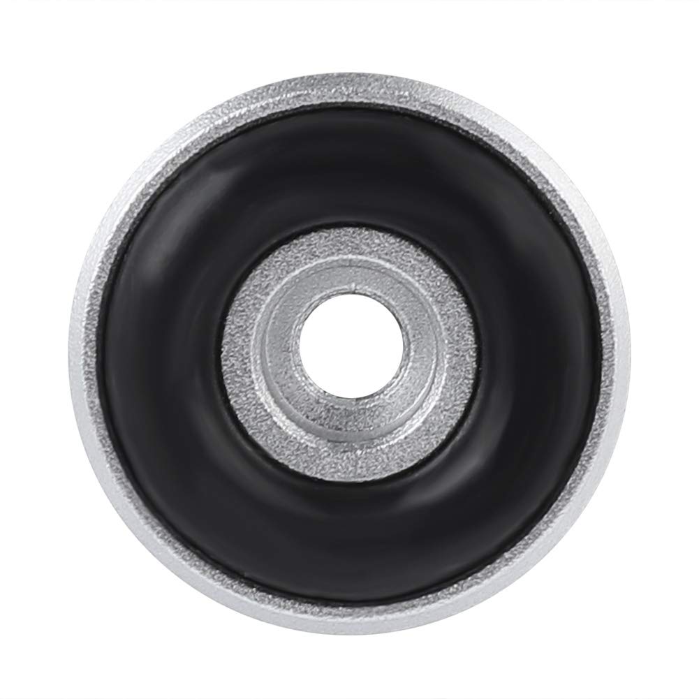 Nóżki do głośników, ochraniacz na podłogę głośnika, 4 szt. 20 * 8 mm amortyzatory ze stopu aluminium z gumowym pierścieniem, nóżki do wzmacniacza (srebrne)