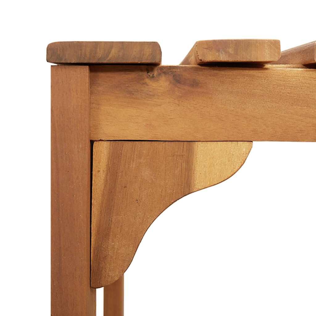 vidaXL Entourage de Bain à remous Bois d'Acacia Massif Marron