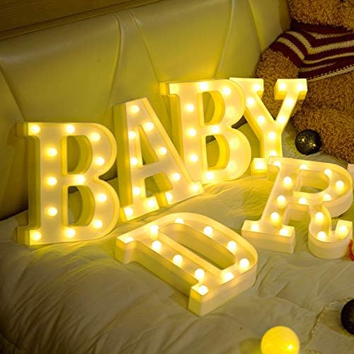 Miniatura 4 de Letreros de carpa LED grandes de 8.7 pulgadas de alto, funcionan con pilas, color blanco cálido, letras iluminadas para el hogar, dormitorio, mesa