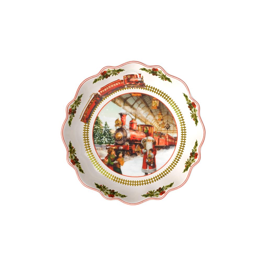 Villeroy & Boch - Annual Christmas Edition ciotola edizione annuale 2025 16,5 cm multicolore, ciotola natalizia, scodella, da collezione, stoviglie in ceramica, stoviglie natalizie, porcellana Premium