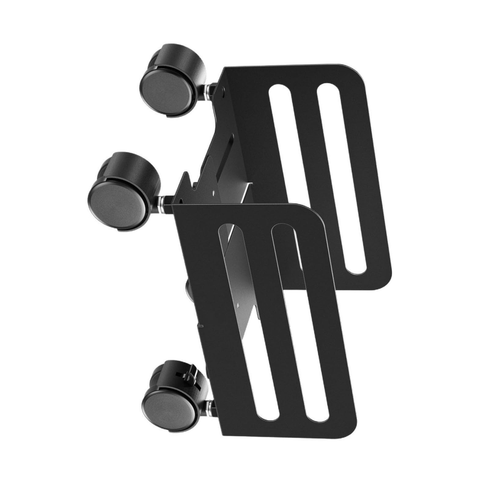 Soporte móvil para CPU, carrito ancho ajustable de acero con ruedas bloqueables para torres de ordenador, soporte móvil para CPU con rueda bloqueable