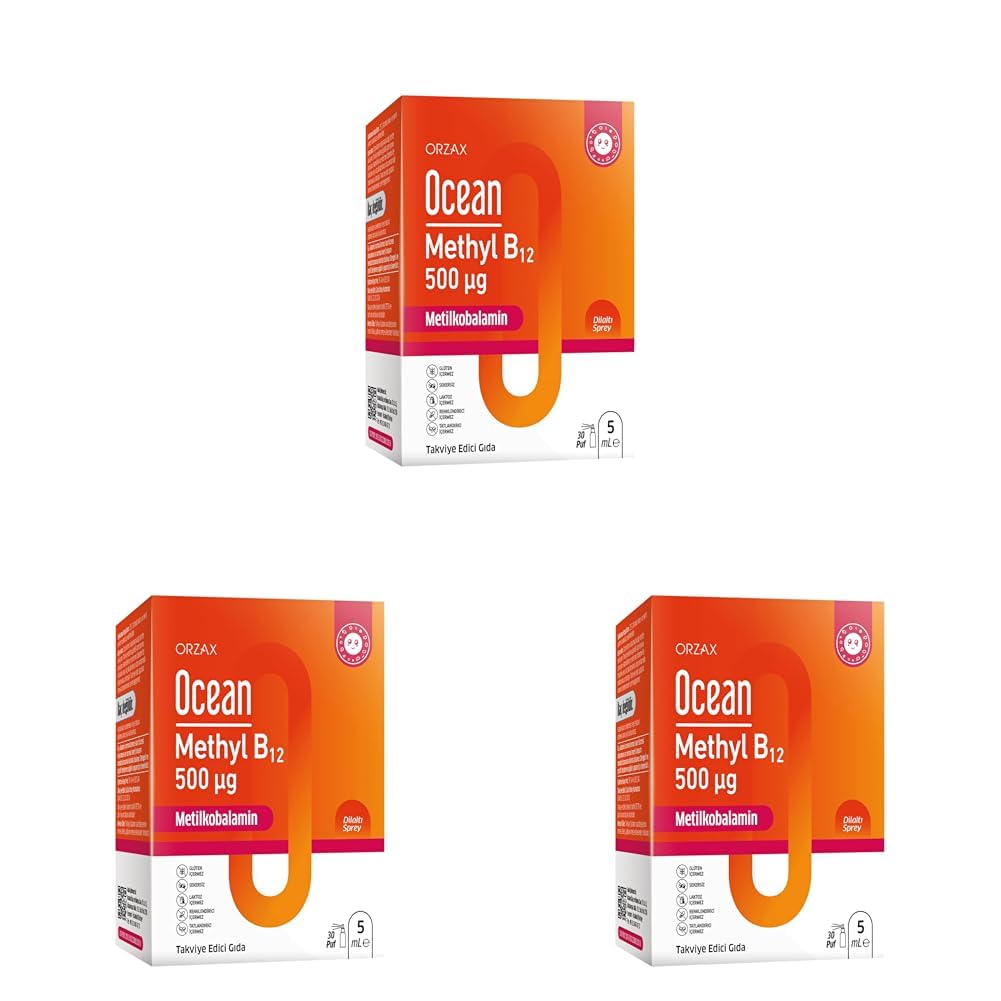 Ocean Methyl B12 Dilaltı Sprey 500mcg 5 ml (3 paketi)