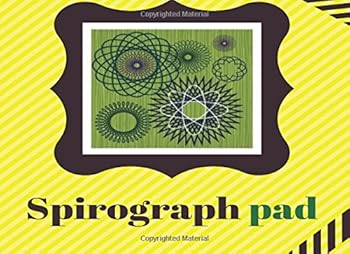 Paperback Spirograph Pad (Notebook/Journal): BLANK Spirograph Art Series/Kids Art (Coloring Book Pad/Art Journal) Book