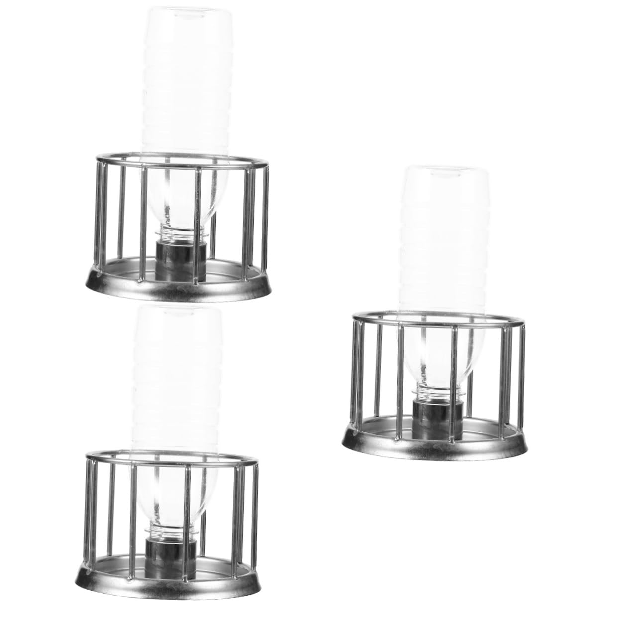 3pezzi Ciotola per Acciaio Inossidabile per Rettili Mini Alimentatore per Tartarughe Vasca per Bere Pratica e Resistente Accessorio per Terrari di Piccole