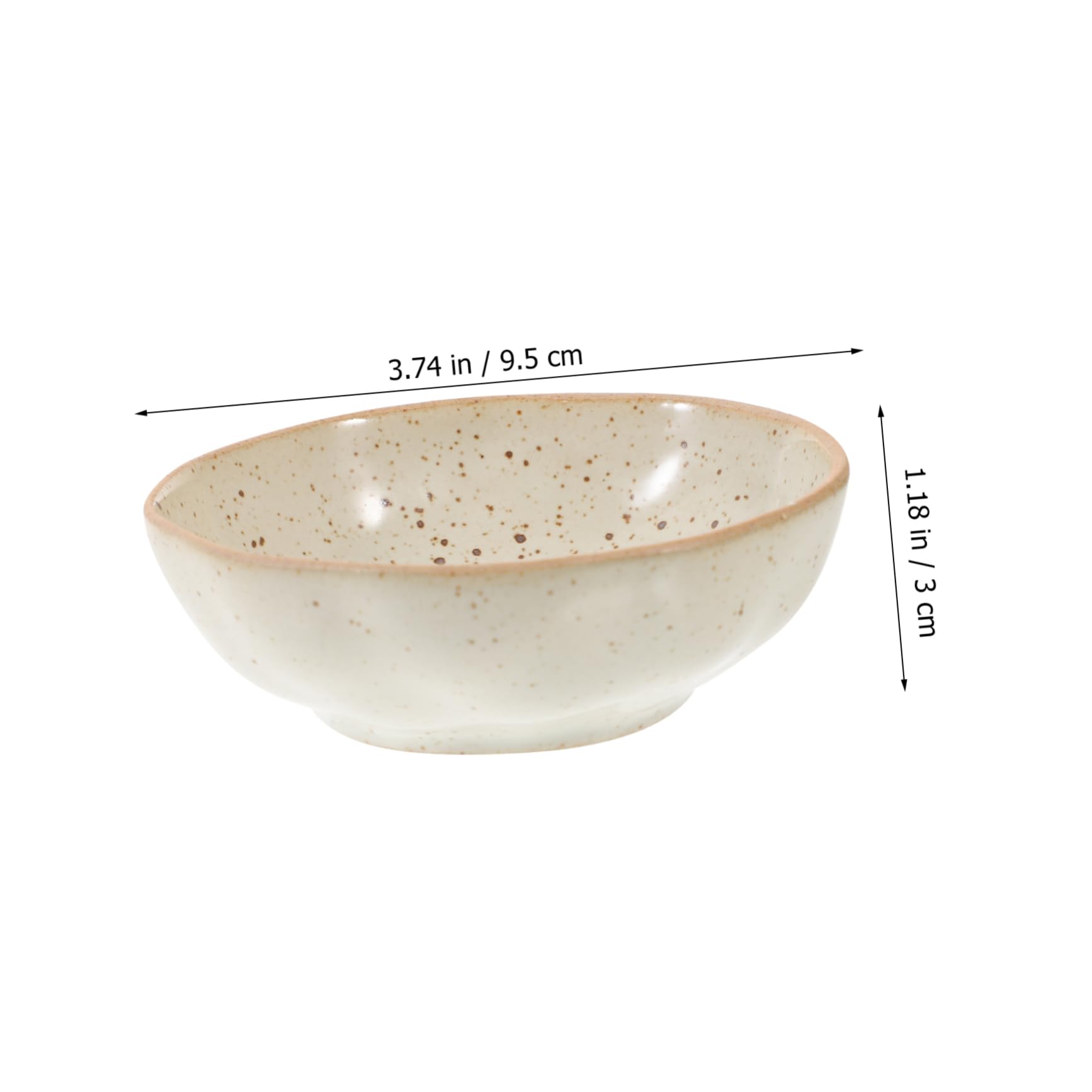 Wakauto Small Ceramic Dipping Bowls Versatile Appetizer Plates for Condiments and Sauces for Sushi Desserts and Side Dishes Dishwasher Safe and Sturdy Design