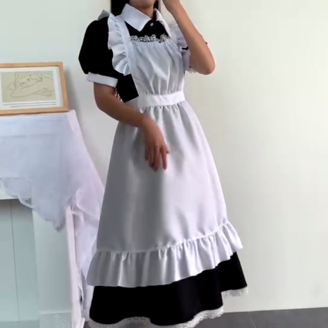 Amazon.co.jp: [FULINE] メイド服 英国風 コスプレ衣装 レディース