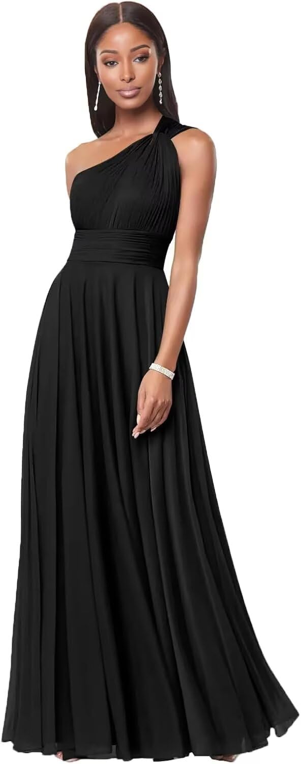Wedding Black Formal Dresses Amazon Long Bridesmaid Dresses Wedtrend Women  Bridesmaids Spaghetti Straps Long Chiffon Bridesmaid