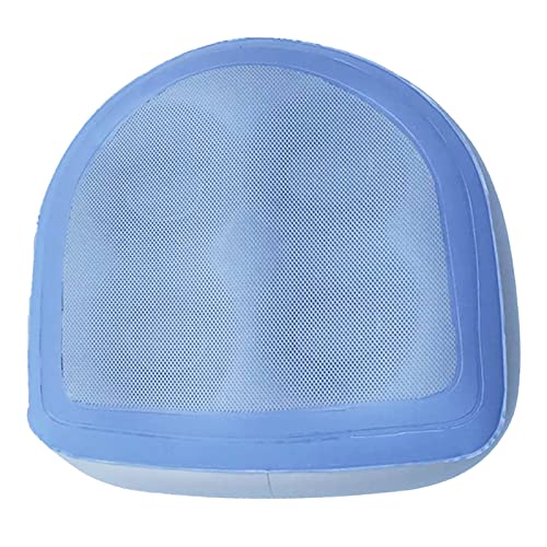 Almohadilla de asiento elevador de spa y jacuzzi con ventosa y malla, almohadilla de spa de baño, inflable y relleno de agua, cojín de masaje de doble propósito, cómodo y duradero (azul)