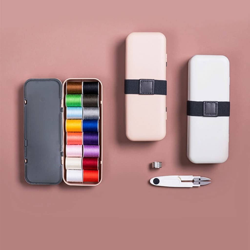 Mini zestawy do szycia DIY wielofunkcyjny zestaw pudełek ręcznie pikowanie szycie haft akcesoria do nici (kolor: Argento, rozmiar: Talla ?nica)
