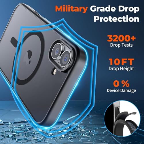 Image of AIBEX Back Cover for Samsung Galaxy S24 Ultra 5G MagSafe Compatible | Slim Case with Wireless Charging Support | Anti-Scratch, Anti-Fingerprint & Lightweight Military-Grade Protective Cover - Black