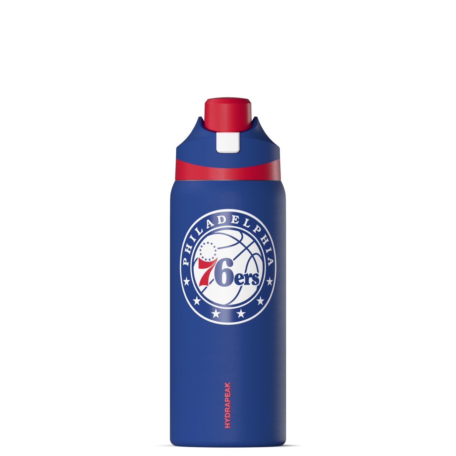 Hydrapeak Officially Licensed NBA Philadelphia 76ers Oasis 32oz Insulated Water Bottle with Push Button Chug Lid & Handle, Leakproof Stainless Steel Sports Bottle for Gym, Travel & Game Day — image 1