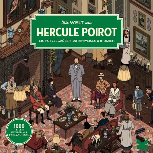 Laurence King El Mundo de Hercule Poirot - Puzzle de 1000 Piezas, tamaño pequeño