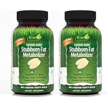 Irwin Naturals Thermo-Burn Stubborn Fat Metabolizer - 60 Liquid Soft-Gels - 2 Pack
