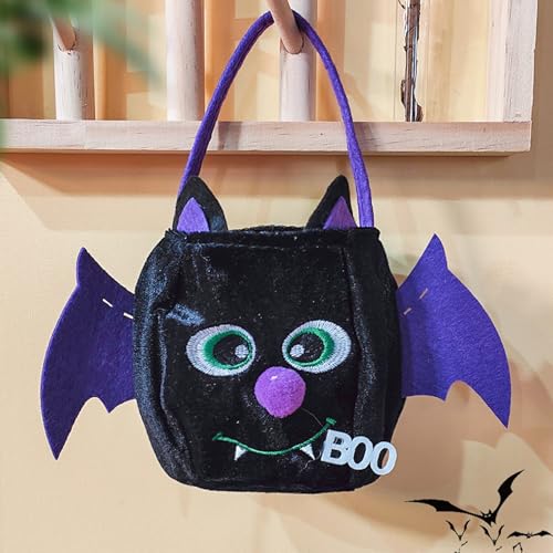 HarnyLoom Bat Vampire Costume Kids Halloween Costumes Girls Bat Tutu Dress with Bat Wings Headband Candy Bag Magic Wand Outfit Fancy Dress Up Halloween Party Vampire Princess (150 (12-14 years)) - Image 3