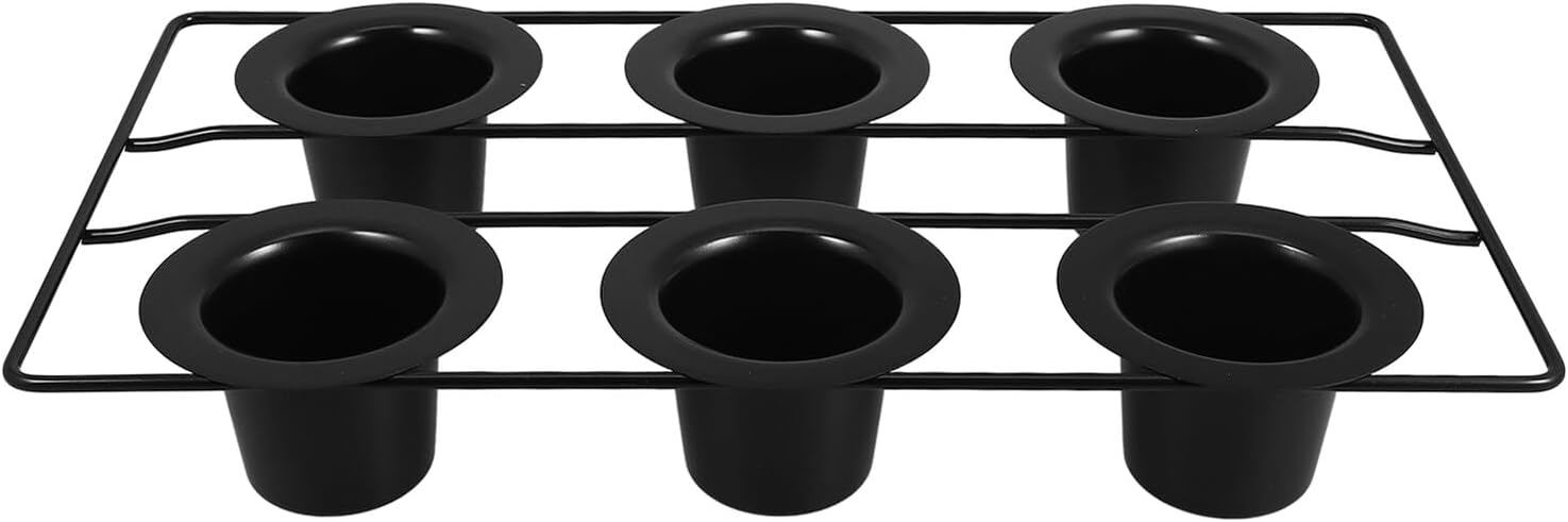 Nonstick Heavy-duty Carbon Steel Muffin Pan with Deep Cups for Cupcake Baking Black Bakeware with Nonstick Coating Oven-safe Pudding and Bread Mold for Easy Release and Cleanup