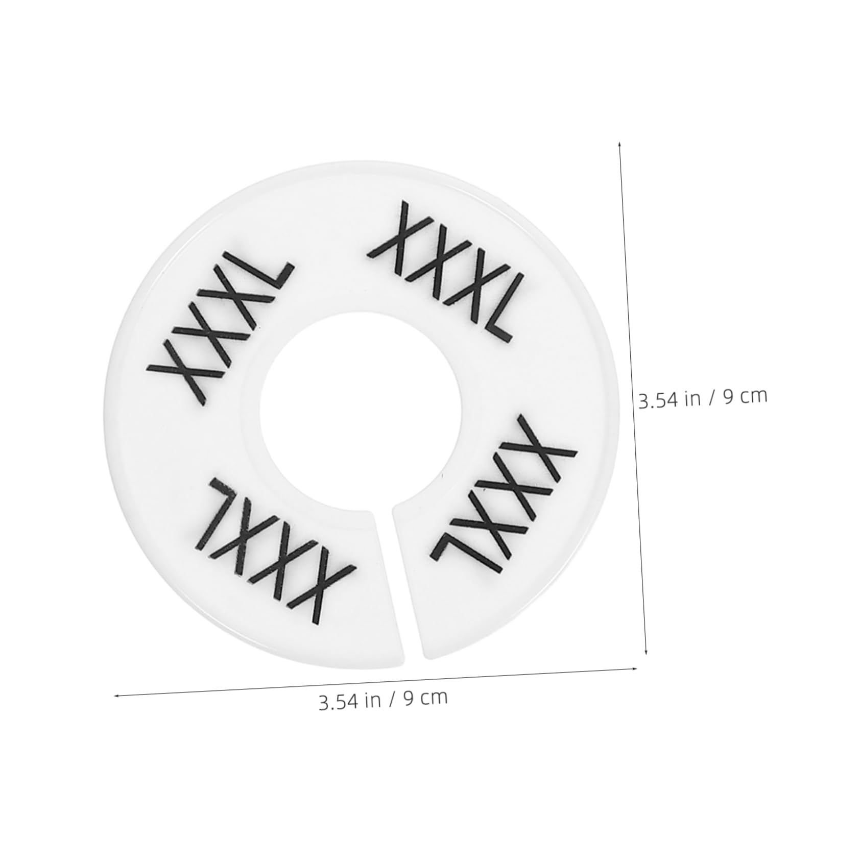 Ciieeo 40pcs Round Plastic Closet Dividers Clothing Rack Organizers for Home Shops Display Rooms Efficient Markers for Neat Wardrobe Organization