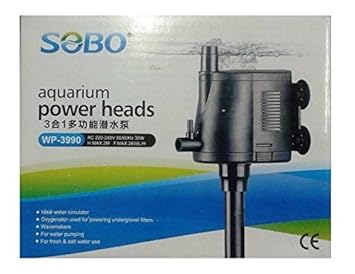 Sobo WP-3990 Multifunction Submersible Pump for Aquarium Fish Tank Power Heads