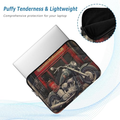 Funda para portátil de 13-14 pulgadas impermeable estilo retro miniatura 5