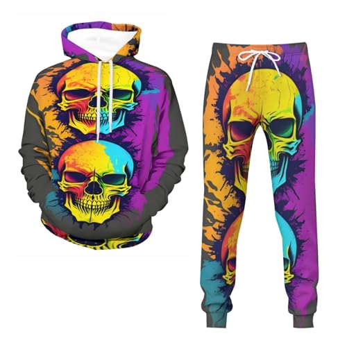 Chándal de color para hombre, 2 piezas, informal, atlético, para correr, regalo para hombre, A03., XXL