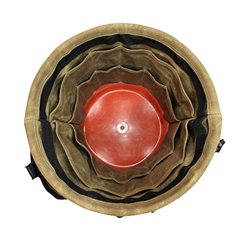 Readywares Waxed Canvas Tool Bucket Organizer, Heavy Duty With 58 Pockets, 5 Gallon Tool Bucket Organizer #TOP2