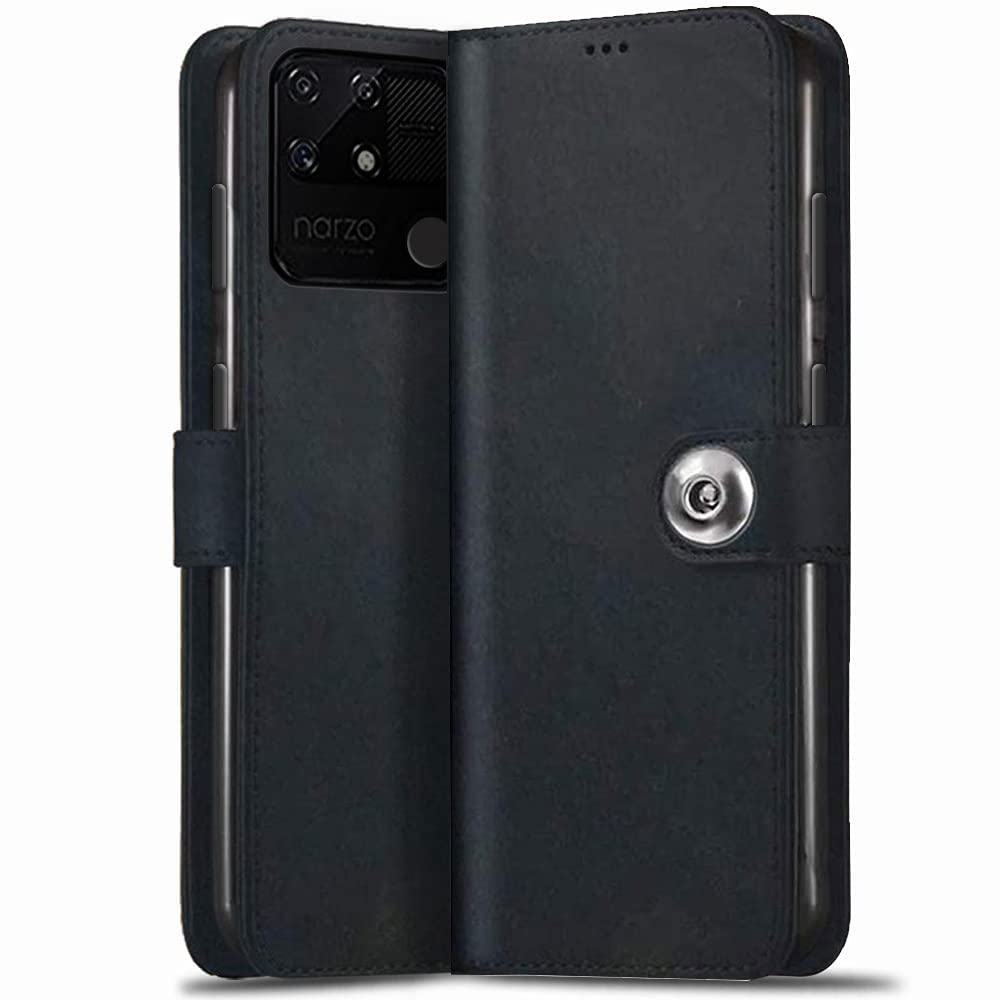 Realme Narzo 50A Flip Case - Leather Wallet Stand -11 Realme Narzo 50A Flip Case - Leather Wallet Stand -11