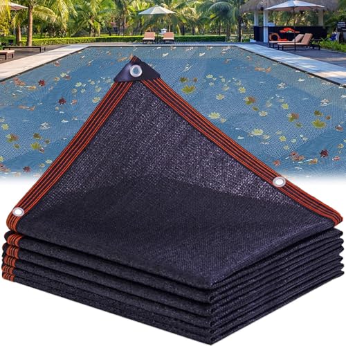 KLYDBMYT Cubierta Rectangular para Piscinas - 5x10m/6x12m Cubierta de Invierno para Piscinas elevadas, Recoge Hojas y residuos, fácil de Usar, portátil (2x10m/6.5x32.8ft)