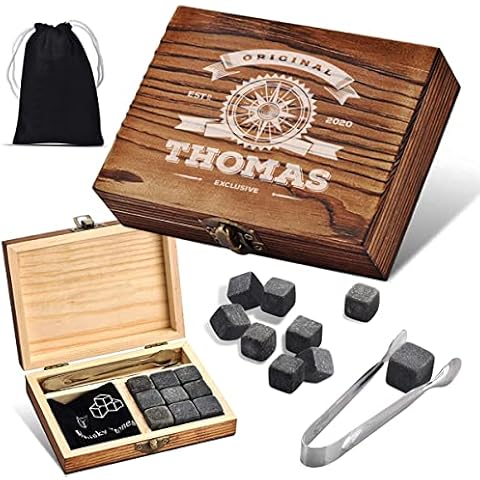 Juego de 4 cubitos de hielo con grabado personalizable Cover