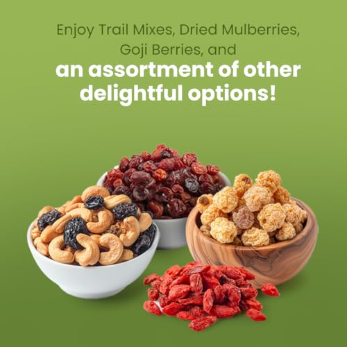 Sun Dried Organic Golden Berries - Gooseberries - No Sugar Added - Add To Yogurt, Salad, Trail Mix, Snacks - Raw, Vegan, Non GMO, Gluten Free, Kosher - 1 lb