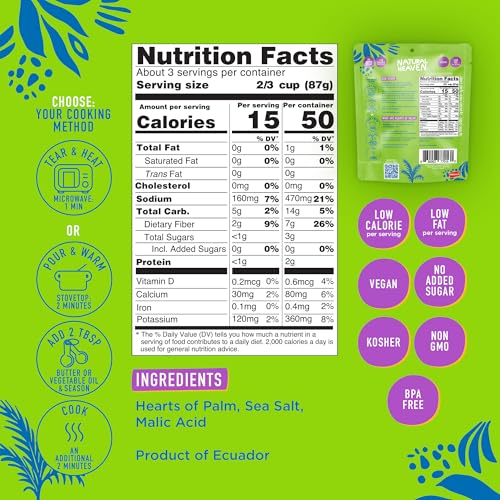 Natural Heaven White Rice Hearts Of Palm 9 oz.