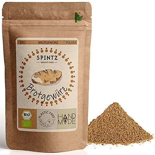 SPINTZ® | Bio Brotgewürz 500g | Gewürz für Brot Backmischung | Brot Gewürzmischung | 100% natürliche Brotgewürze | Brotgewürzmischung Bio nachhaltig und plastikfrei verpackt