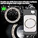 WHALETAIL 2PCS Bling Crystal Rhinestone Car Engine Start Ring Stickers, Key Ignition & Knob Ring Decoration, Push Start Button Bling Ignition Stickers for Women