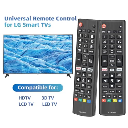 Image of Universal for LG-TV-Remote-Control-Replacement, Compatible with All LG Smart TVs (AKB75095307)