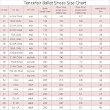 Tancefair Buty baletowe z brokatem, buty do tańca, dzielona skórzana podeszwa, buty gimnastyczne, buty do jogi dla dzieci i dziewcząt