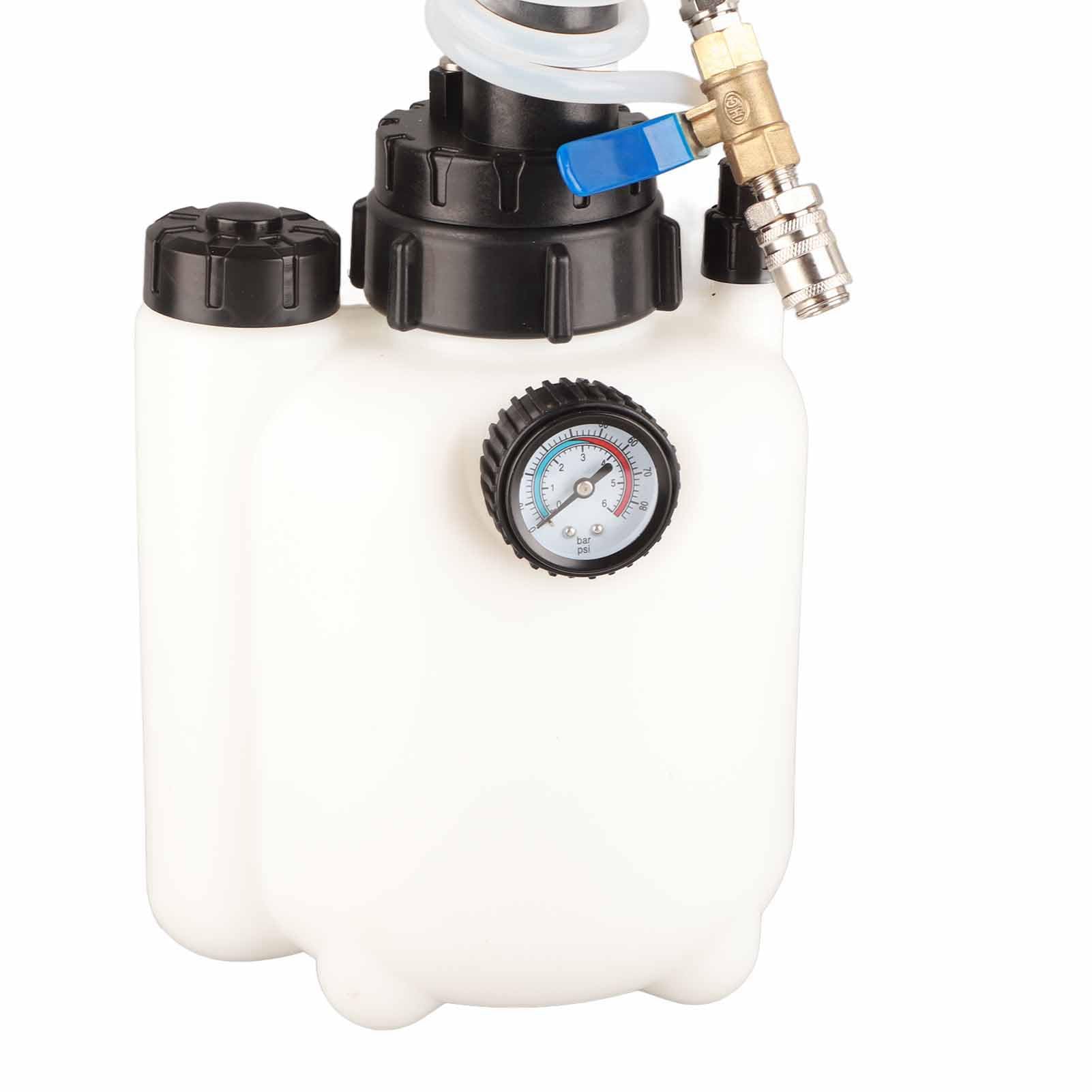 Bomba neumática de 3L para líquido de transmisión con 8 adaptadores - Extractor/dispensador de ATF, refrigerante, aceite y líquido de dirección asistida
