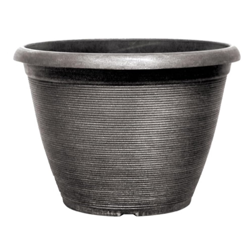 YouGarden Helix Silver Planter 16'' Container For Growing Plants