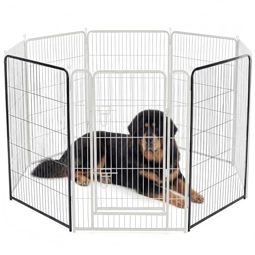 Image of NEWBULIG Dog Playpen Indoor 2 Panels 40 Inch, Metal Outdoor Dog Fence Pen