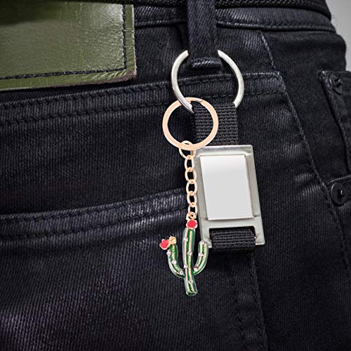 SOIMISS 4Pcs Havaiano Abacaxi Chaveiro Cactus Palmeira de Coco Folha Em Forma de Strass Chaveiro Cha