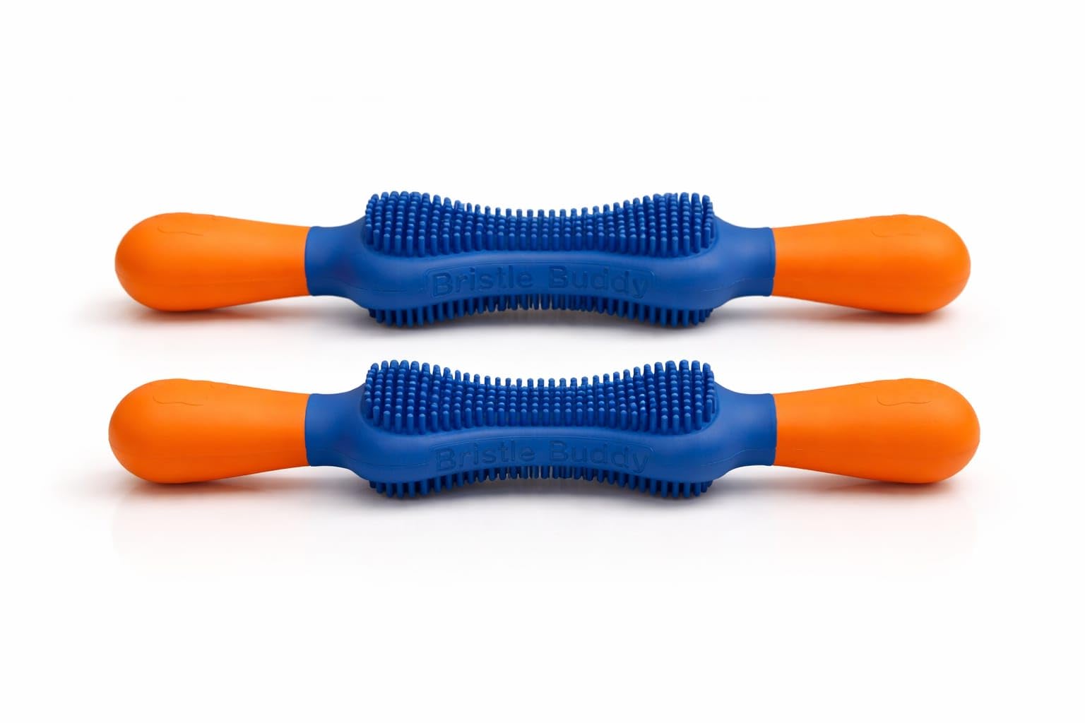 Bristle Buddy Dog Toothbrush Toy - Tug-of-War Dental Game - Small to Large Breeds - Promotes Cleaner Teeth & Gums - Easy Grip - Reaches Back Teeth - Strong Rubber (Large)