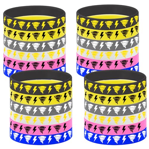 Bracelets tornades en caoutchouc pour décoration fête prénatale