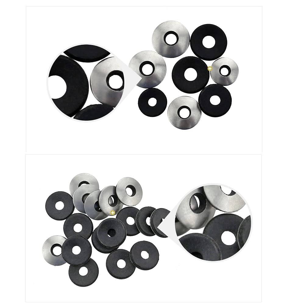 200 Stück Dichtscheiben M6 - Edelstahl Gummi Unterlegscheiben Set