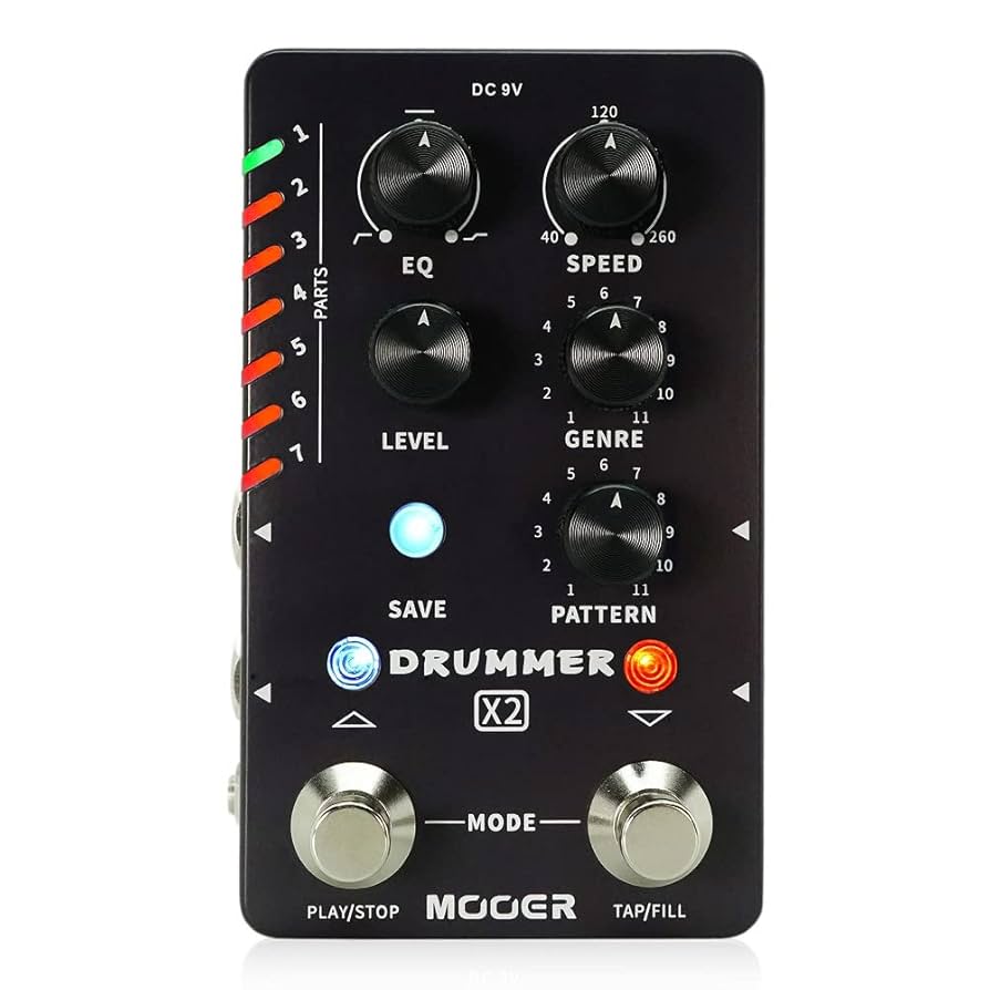 Amazon | Mooer/DRUMMER X2 ドラムマシンペダル ムーアー