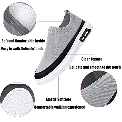 Men's Slip on Casual Walking Sneakers,Fashion Comfort Mesh Socks Breathable Lightweight Sport Loafer Shoes2