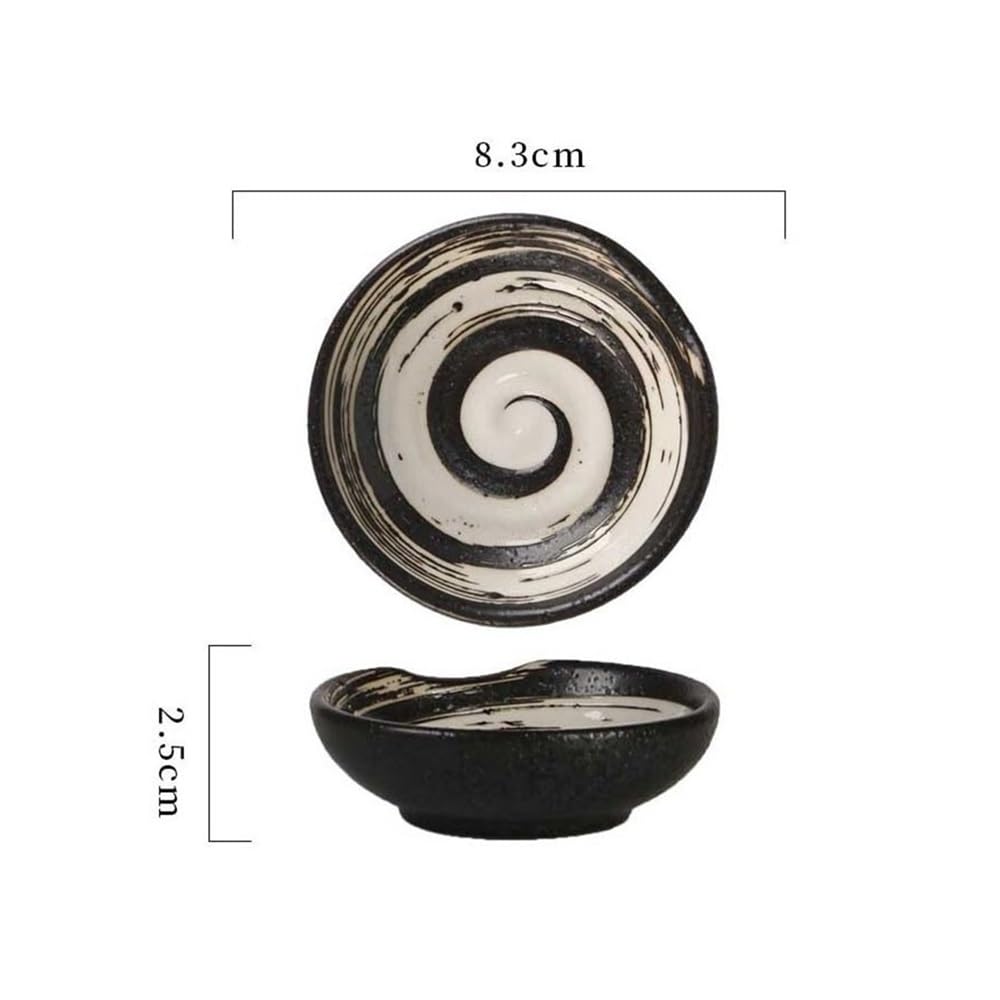 Dessertteller Snackschalen, Keramik-Dip, kleine Gewürzschale, Gerichte mit Soße for Sushi und Soja