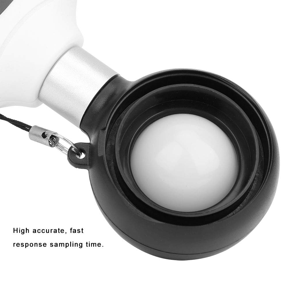 Misuratore di luce e temperatura digitale portatile da 0-20000 Lx ad alta precisione - Fotometro e luxmetro LCD a colori retroilluminato per la gestione della manutenzione