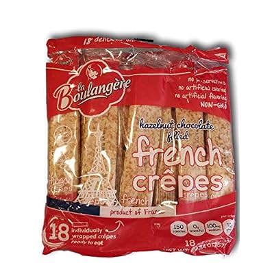 la Boulangere Hazelnut Chocolate Filled French Crepes