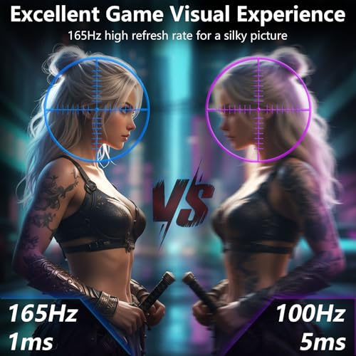 Image of 49 Inch Curved Ultra Wide Gaming Monitor, 5K (5210x1440P), 144Hz /165Hz 1500R, 32:9 127% sRGB, FreeSync, Height Adjustable Screen Monitor, HDMI 2.1 And DP 1.4, Supports Wall Mounted Installation