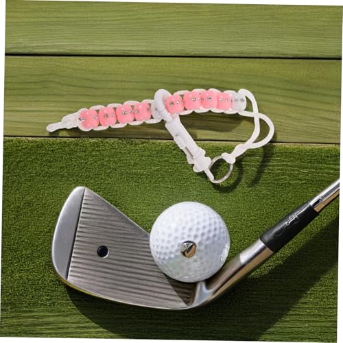 Pulsera contador de golpes de golf con cuentas de pedrería miniatura 7