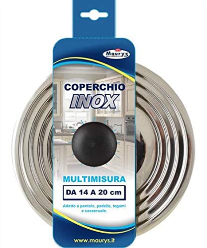 Coperchio Acciaio Inox Multimisura - Da 14 A 22 Cm Per Pentole, Lavabile In Lavastoviglie - Foto 7