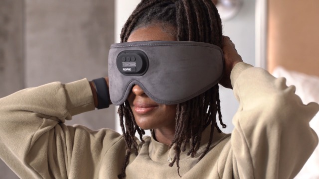 Cuffie per dormire Cuffie wireless con maschera per gli occhi per musica Bluetooth | Leroy Merlin