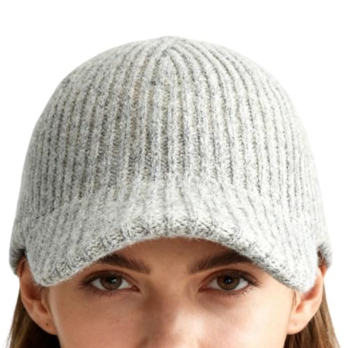 Casquette de baseball en laine femme pour trajets quotidiens au chaud